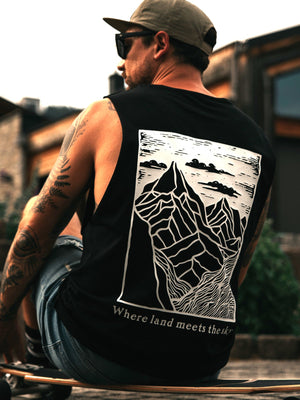 Organic "Land Meets Sky" Tank Top - Stoked&Woke Clothing