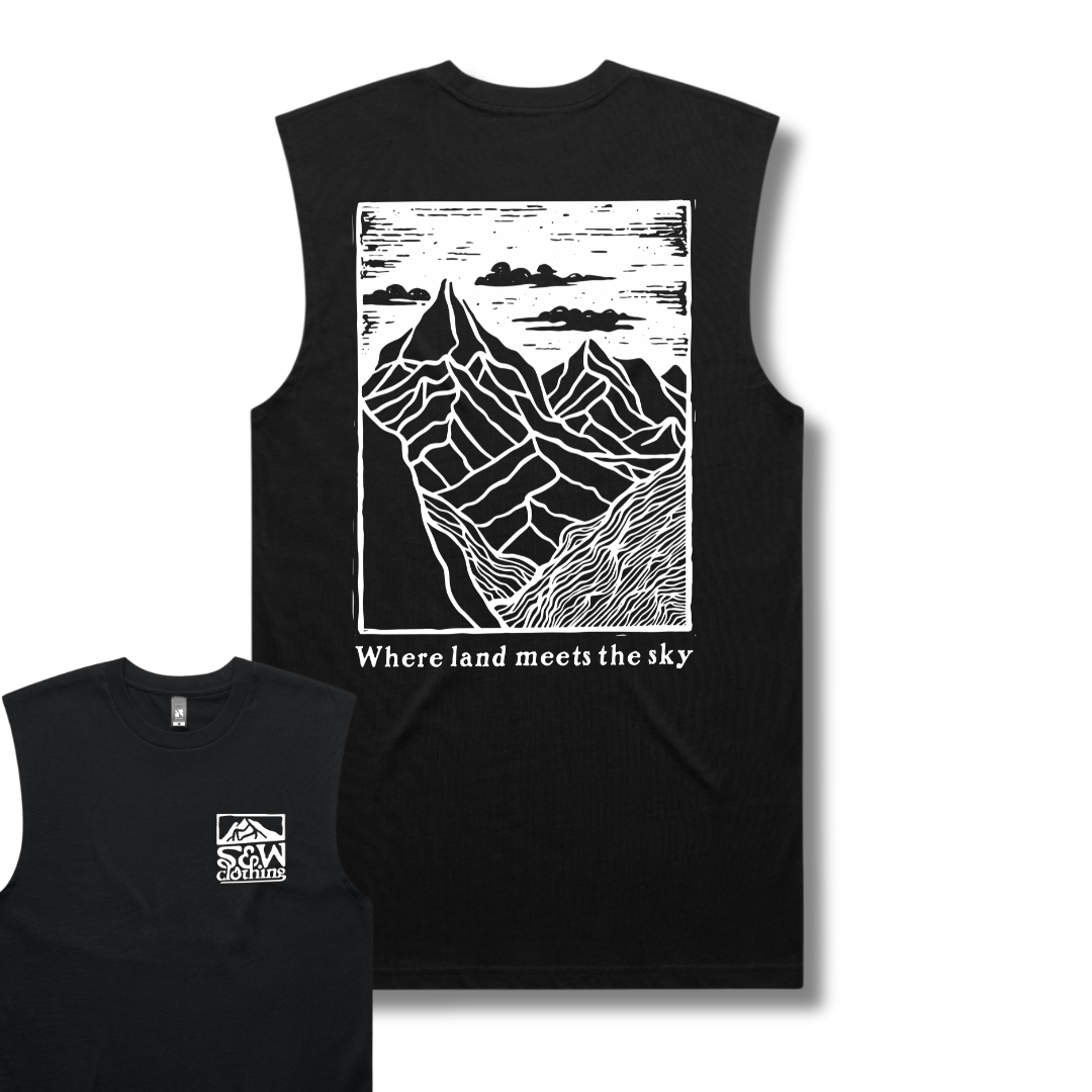 Organic "Land Meets Sky" Tank Top - Stoked&Woke Clothing