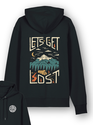 Organic "Let's Get Lost" Hoodie - Stoked&Woke Clothing