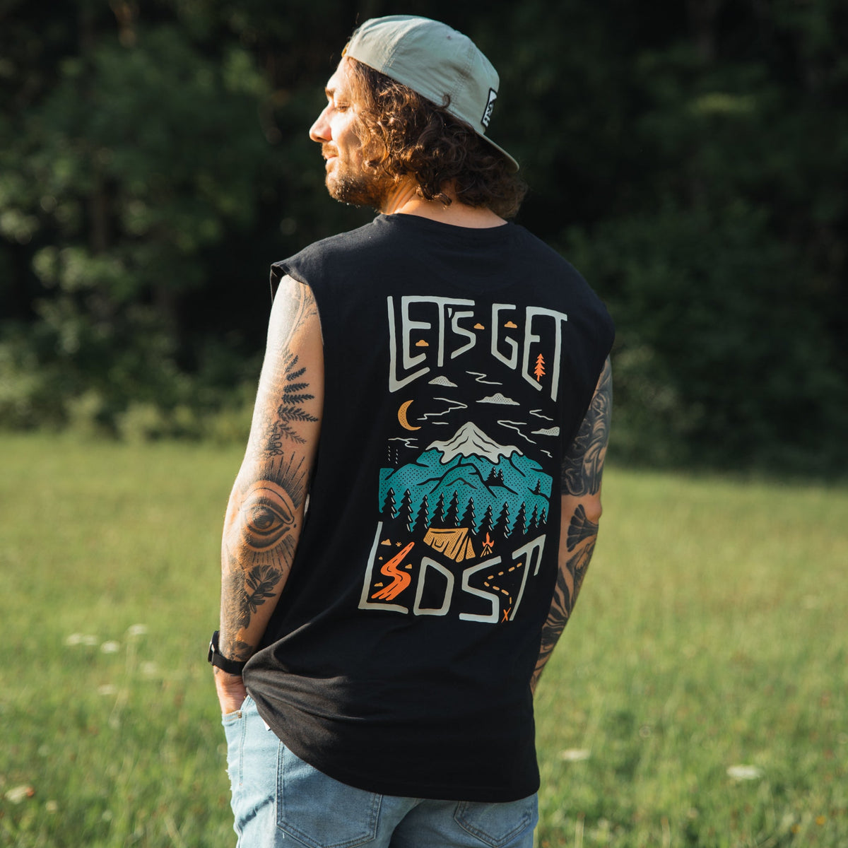Organic "Let's Get Lost" Tank Top - Stoked&Woke Clothing