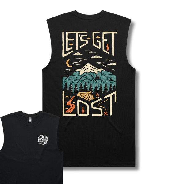 Organic "Let's Get Lost" Tank Top - Stoked&Woke Clothing