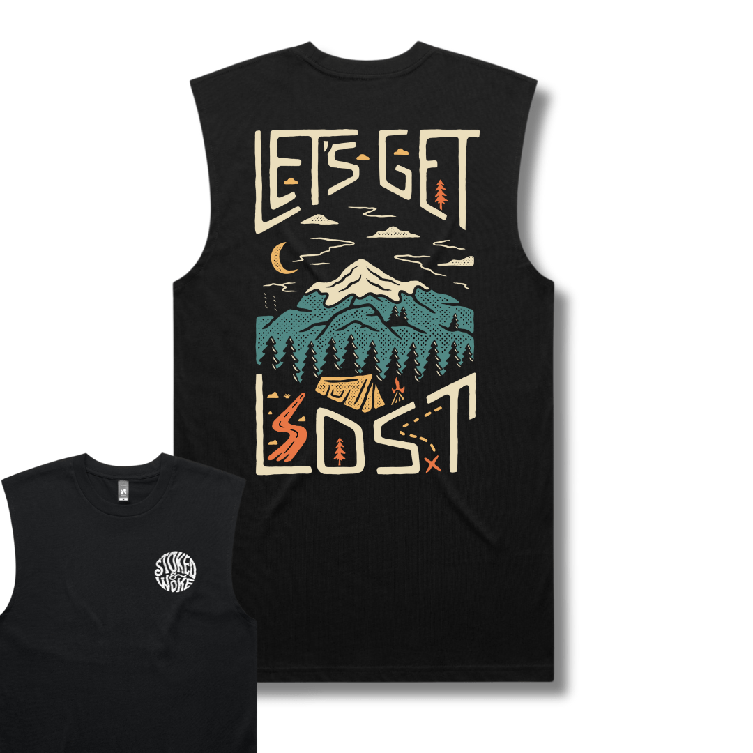 Organic "Let's Get Lost" Tank Top - Stoked&Woke Clothing