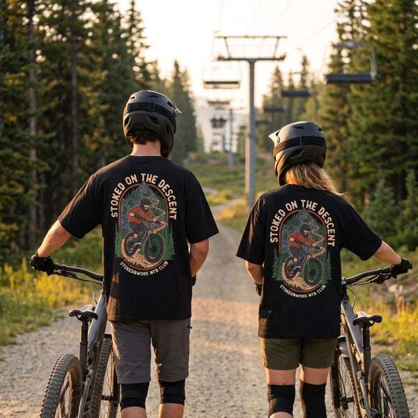 Organic "MTB Crew" Tee - Stoked&Woke Clothing