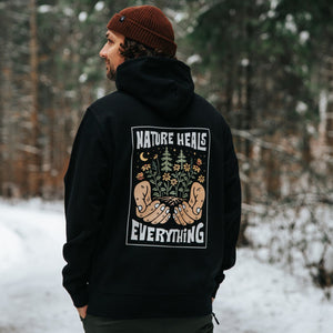 Organic "Nature Heals" Hoodie - Stoked&Woke Clothing