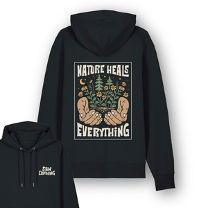 Organic "Nature Heals" Hoodie - Stoked&Woke Clothing