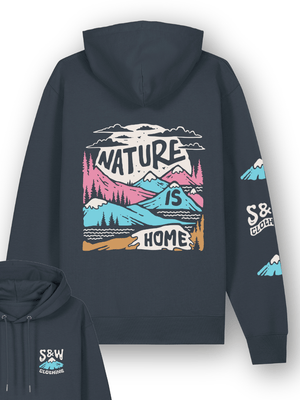 Organic "Nature Is Home" Hoodie - Stoked&Woke Clothing