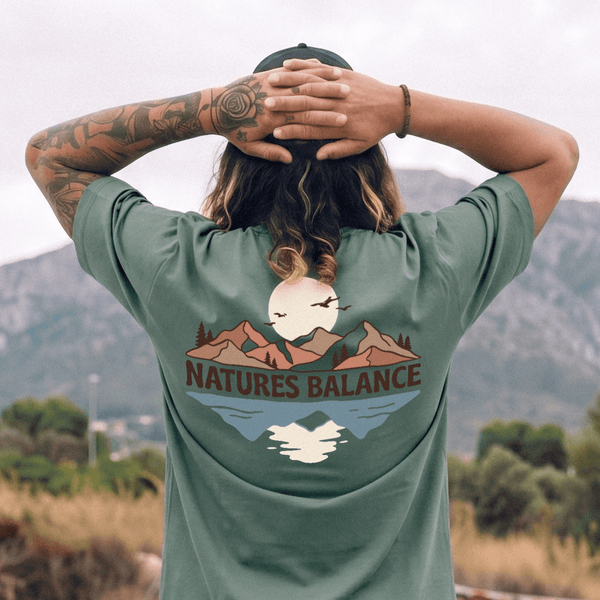 Organic "Natures Balance" Tee - Stoked&Woke Clothing