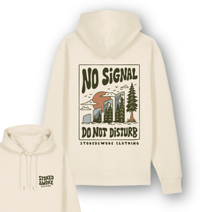 Organic "No Signal" Hoodie - Stoked&Woke Clothing