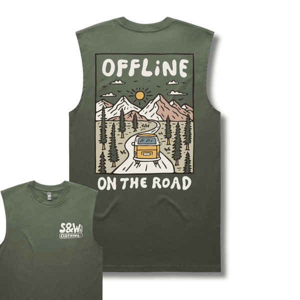 Organic "Offline" Tank Top - Stoked&Woke Clothing