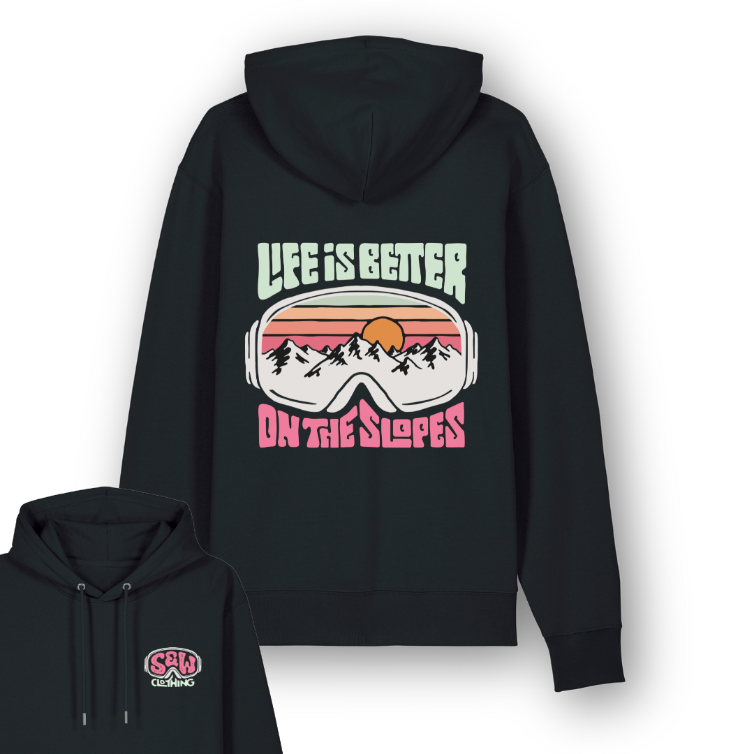 Organic "On The Slopes" Hoodie - Stoked&Woke Clothing