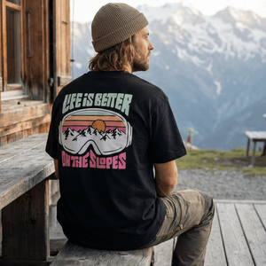 Organic "On The Slopes" Tee - Stoked&Woke Clothing