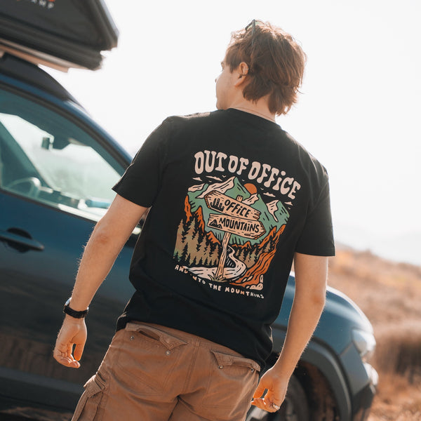 Organic "Out of Office" Tee - Stoked&Woke Clothing