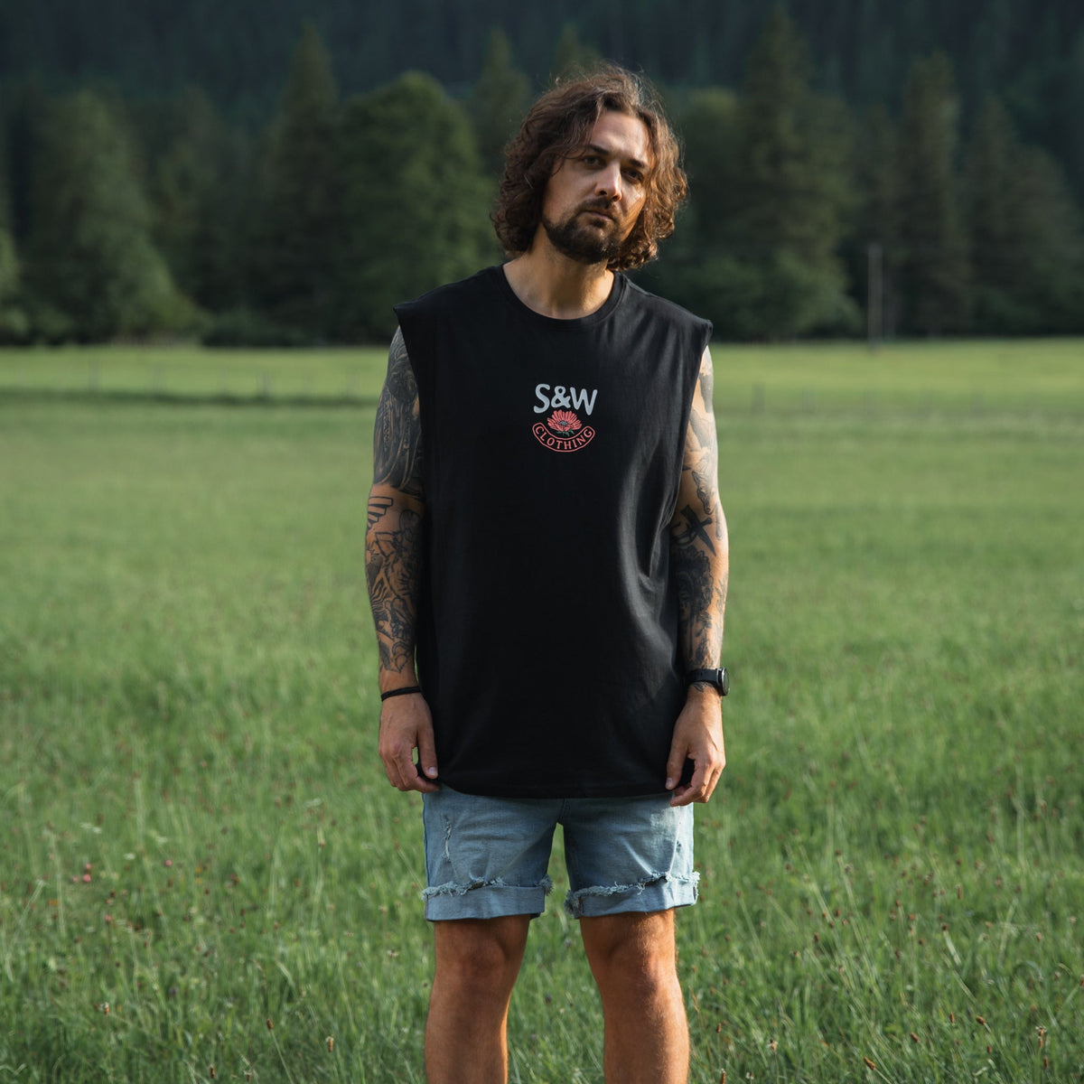 Organic "Pohutukawa" Tank Top - Stoked&Woke Clothing