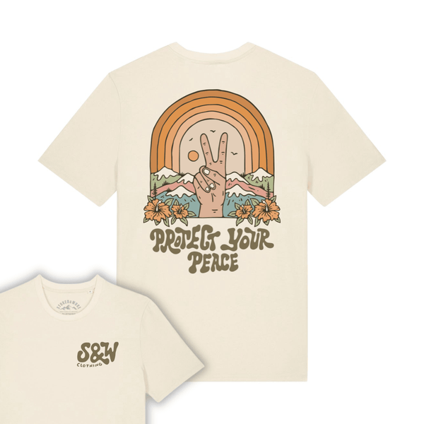 Organic "Protect Your Peace" Tee - Stoked&Woke Clothing