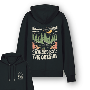 Organic "Raised by the Outside" Hoodie - Stoked&Woke Clothing