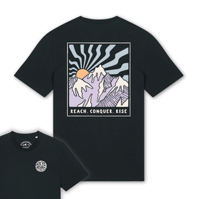 Organic "Reach.Conquer.Rise" Tee - Stoked&Woke Clothing