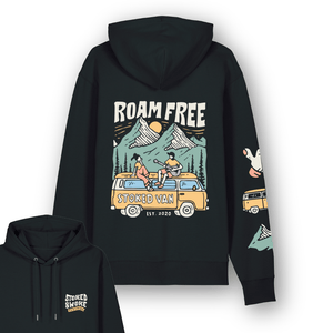 Organic "Roam Free" Hoodie - Stoked&Woke Clothing