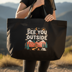 Organic "See you Outside" Tote Bag - Stoked&Woke Clothing