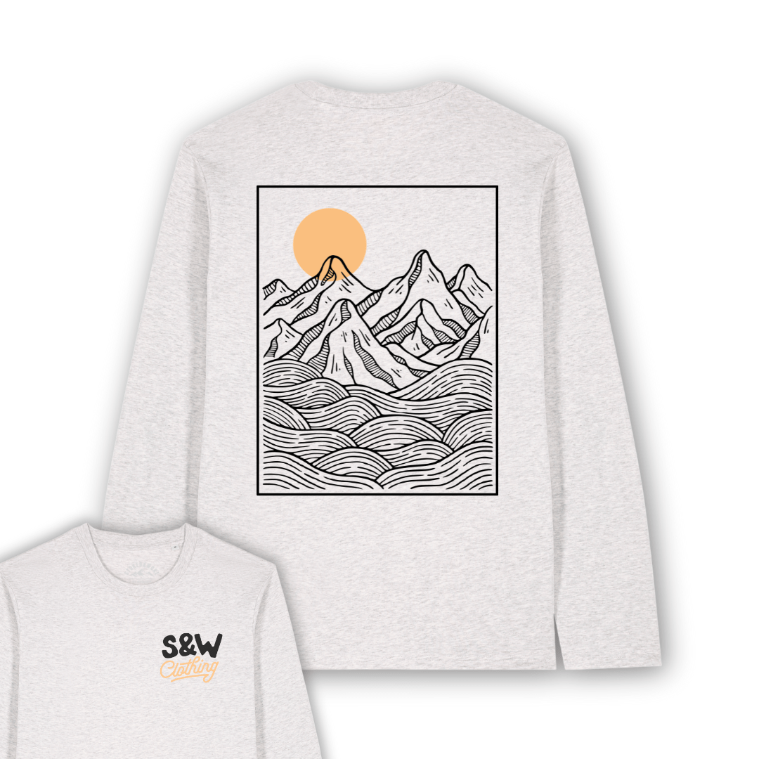Organic "Simplicity" Long Sleeve Tee - Stoked&Woke Clothing