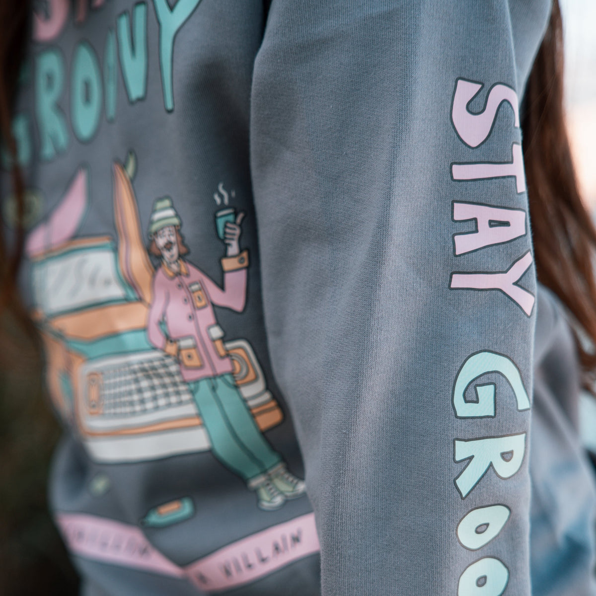 Organic "Stay Groovy" Hoodie - Stoked&Woke Clothing