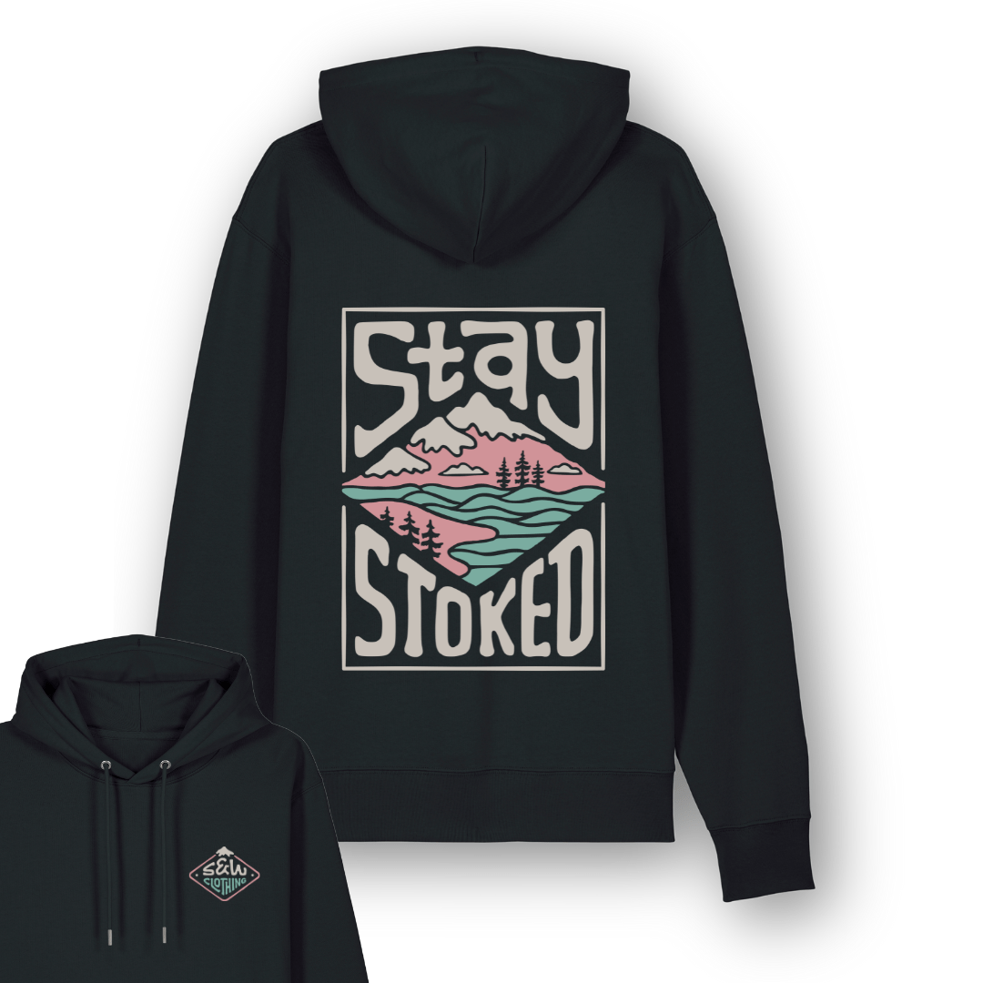 Organic "Stay Stoked Vol.02" Hoodie - Stoked&Woke Clothing