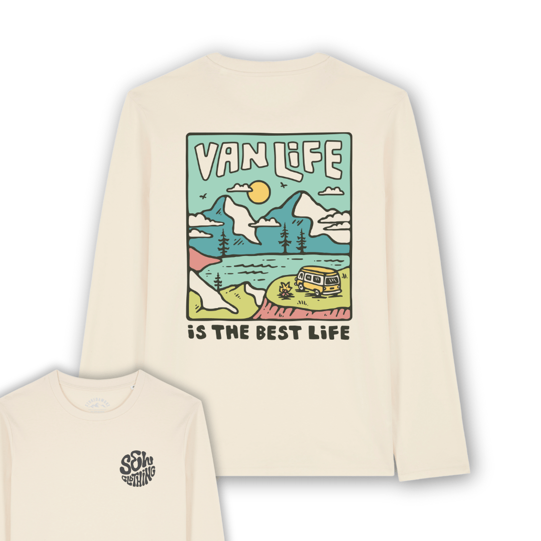 Organic "Van Life" Long Sleeve Tee - Stoked&Woke Clothing
