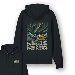 Organic "Where The Wild Glows" Hoodie - Stoked&Woke Clothing