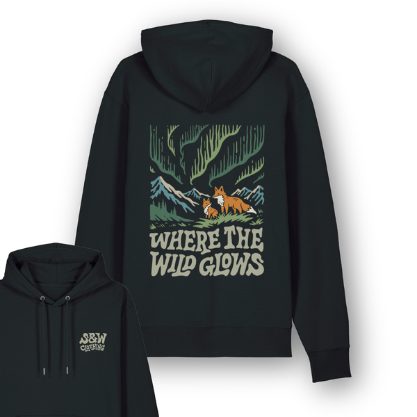 Organic "Where The Wild Glows" Hoodie - Stoked&Woke Clothing