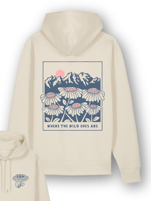 Organic "Where the wild ones are" Hoodie - Stoked&Woke Clothing