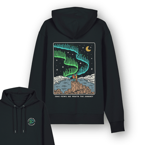 Organic "Worth the journey" Hoodie - Stoked&Woke Clothing