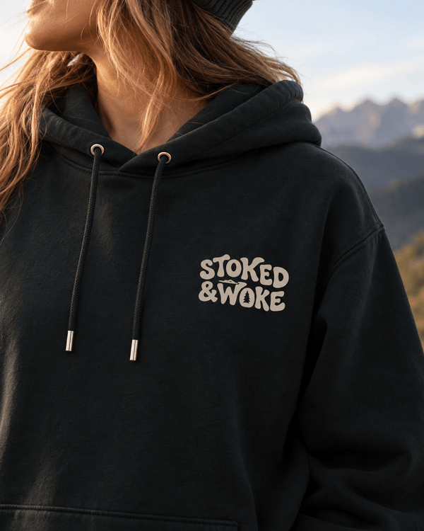 Organic "Wrong turn Club" Hoodie - Stoked&Woke Clothing