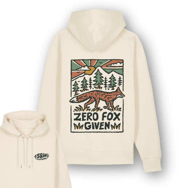 Organic "Zero Fox Given" Hoodie - Stoked&Woke Clothing