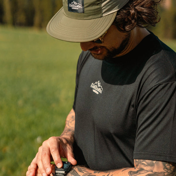 Recycled "Active" Tee in Black - Stoked&Woke Clothing