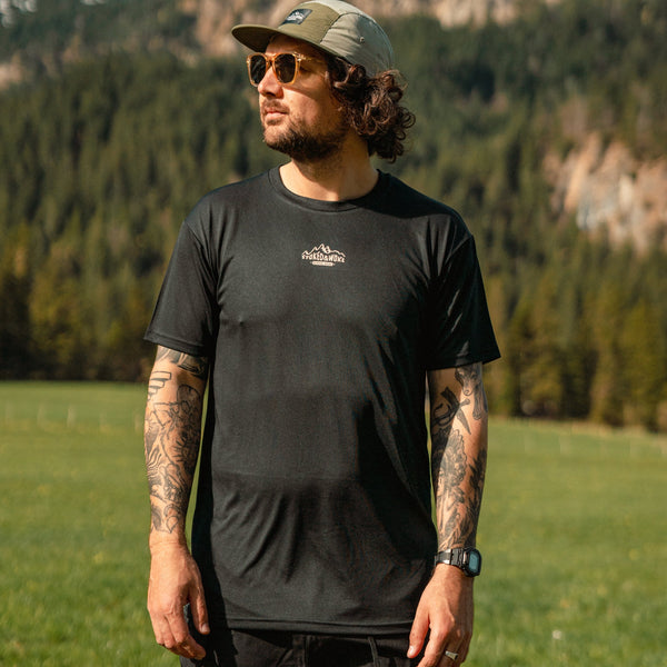 Recycled "Active" Tee in Black - Stoked&Woke Clothing