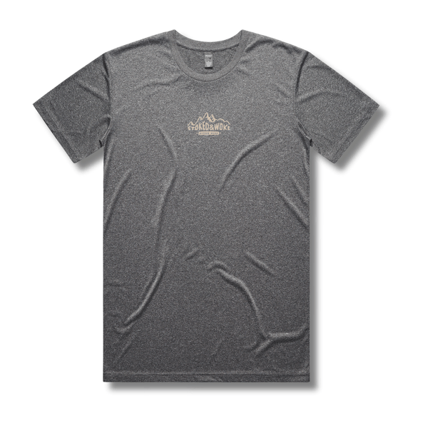 Recycled "Active" Tee in Graphite - Stoked&Woke Clothing