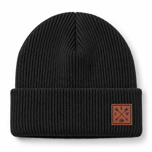 Recycled Cuffy Beanie - Black - Stoked&Woke Clothing