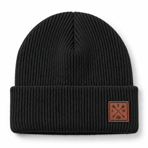 Recycled Cuffy Beanie - Black - Stoked&Woke Clothing