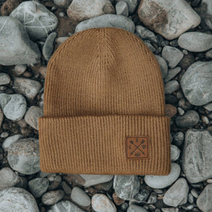 Recycled Cuffy Beanie - Brown - Stoked&Woke Clothing