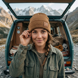 Recycled Cuffy Beanie - Brown - Stoked&Woke Clothing