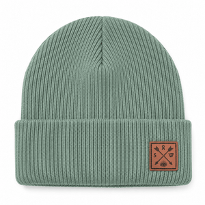 Recycled Cuffy Beanie - Pastel Green - Stoked&Woke Clothing