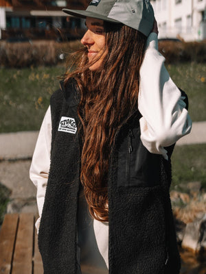 Recycled "Explorer" Sherpa Fleece Vest - Stoked&Woke Clothing