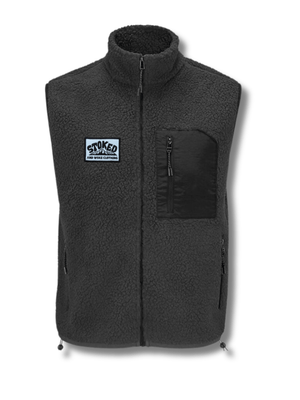 Recycled "Explorer" Sherpa Fleece Vest - Stoked&Woke Clothing