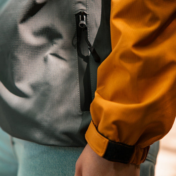 Recycled "Nomad" Travelers Jacket - Mustard / Charcoal - Stoked&Woke Clothing
