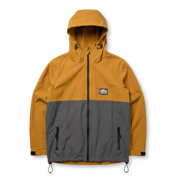 Recycled "Nomad" Travelers Jacket - Mustard / Charcoal - Stoked&Woke Clothing