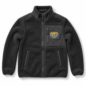 Recycled "Rainbow" Sherpa Fleece Jacket - Stoked&Woke Clothing