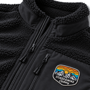 Recycled "Rainbow" Sherpa Fleece Vest - Stoked&Woke Clothing