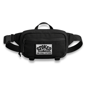 Recycled "Ramble" Hip Bag - Black - Stoked&Woke Clothing