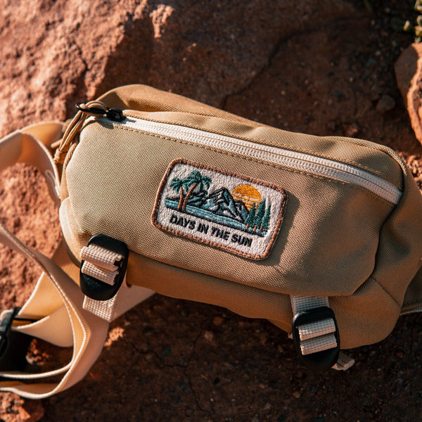 Recycled "Ramble" Hip Bag - Sand - Stoked&Woke Clothing