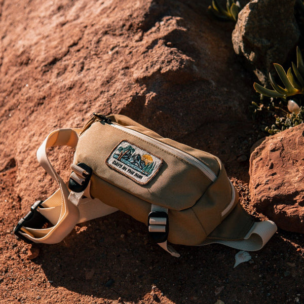 Recycled "Ramble" Hip Bag - Sand - Stoked&Woke Clothing
