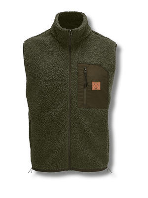 Recycled "Seeker" Sherpa Fleece Vest - Stoked&Woke Clothing